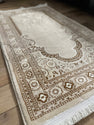 Divine Reverence: Elegant Ivory Prayer Mat